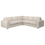 VIMLE Divano angolare a 4 posti, con braccioli larghi/Gunnared beige