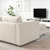 VIMLE Divano angolare a 5 posti, con chaise-longue/Gunnared beige