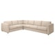 VIMLE Divano angolare a 5 posti, Hallarp beige