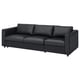 VIMLE Divano letto a 3 posti, Grann/Bomstad nero