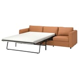VIMLE Divano letto a 3 posti, Grann/Bomstad ocra bruna
