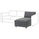 VIMLE Elemento chaise-longue, Johanneshov grigio scuro