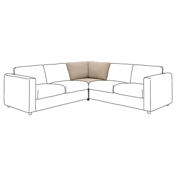 VIMLE Elemento modulare angolare, Kelinge beige