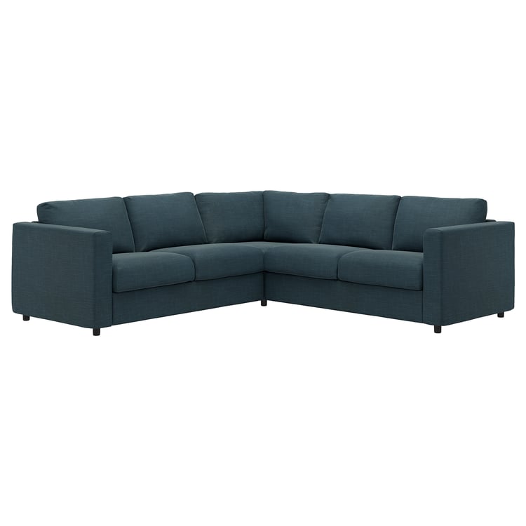 comfortly Fodera per divano letto Holmsund a 3 posti, di ricambio, resistente, 10 pezzi, tessuto morbido e resistente, lavabile, facile da pulire e sostituire (corona, nero