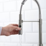 VIMMERN Miscelatore lavello con doccetta, color acciaio inox