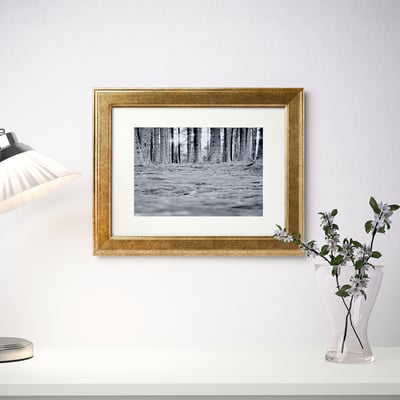 VIRSERUM Cornice, color oro, 30x40 cm