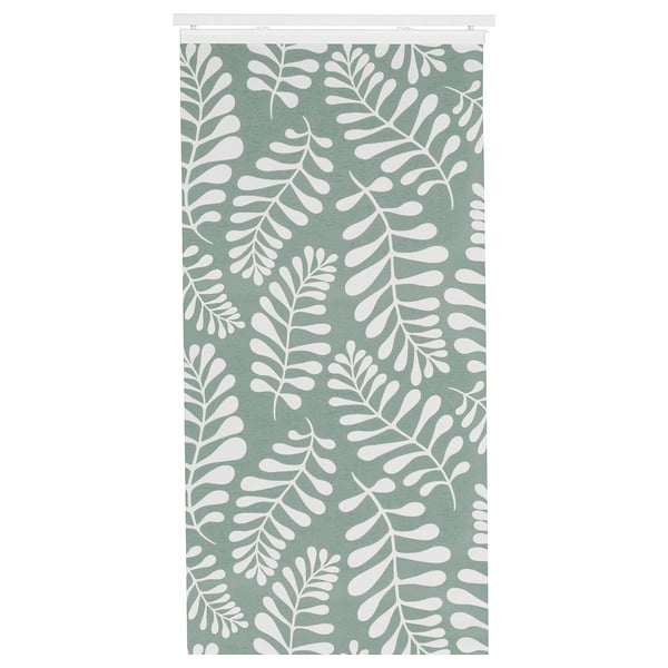 YRLA Tenda a pannello, verde/bianco, 60x300 cm