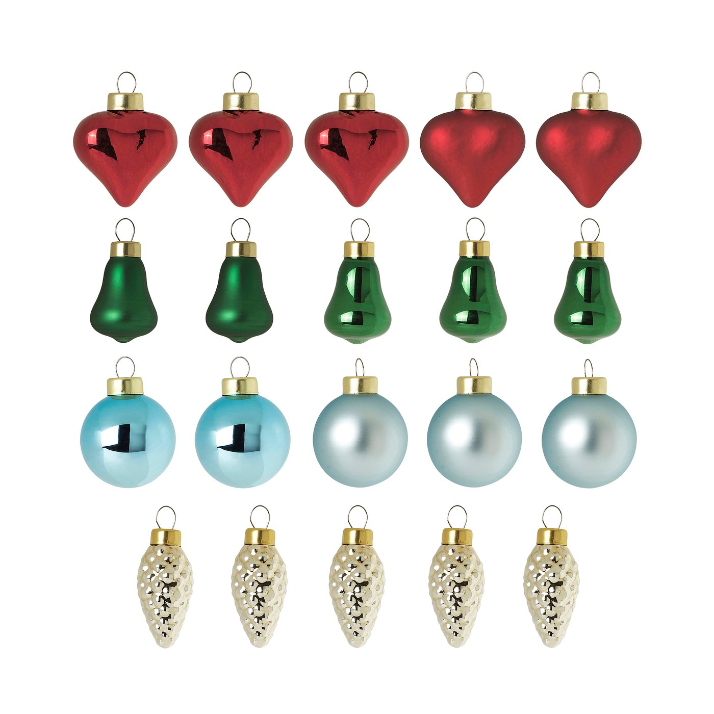 Adorno árbol de navidad, set de 20