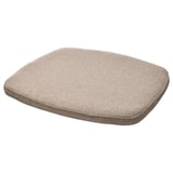 ÄLVGRÄSMAL Cojín para silla, beige, 32.6/31.3x33x3 cm