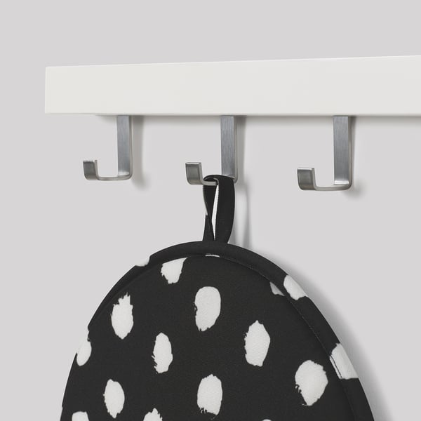 ÄNGSFRÄKEN Cojín silla, negro/blanco, 36 cm