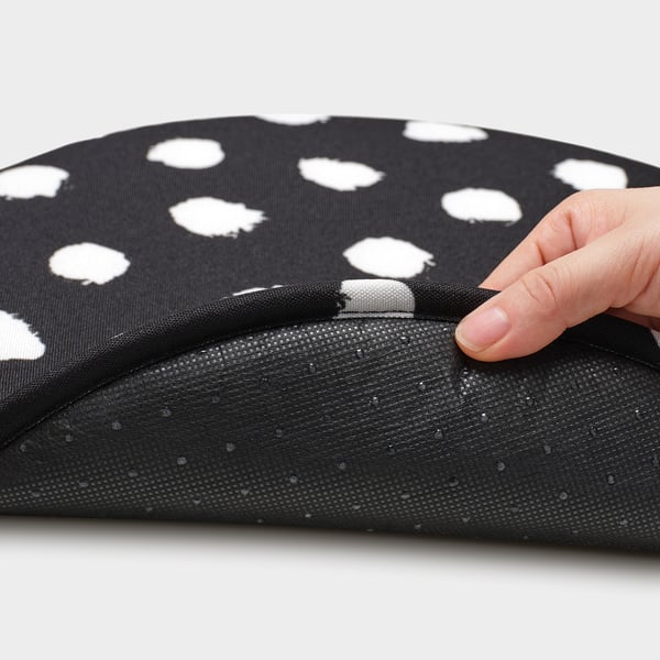 ÄNGSFRÄKEN Cojín silla, negro/blanco, 36 cm