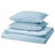 ÄNGSLILJA Funda plumón con 2 fundas almohada, turquesa claro, 240x220/50x60 cm
