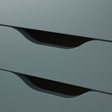 ALEX Cajonera con ruedas, petróleo, 67x66 cm