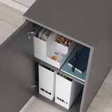 ALEX Mueble de almacenaje, gris osc, 36x70 cm