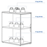 ALEX Mueble de almacenaje, gris osc, 36x70 cm