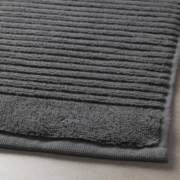 ALSTERN Piso de baño, Gris oscuro, 50x80 cm