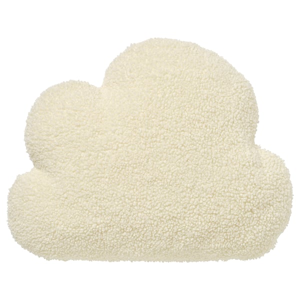 BARNDRÖM Cojín, blanco/Forma de nube, 36x45 cm