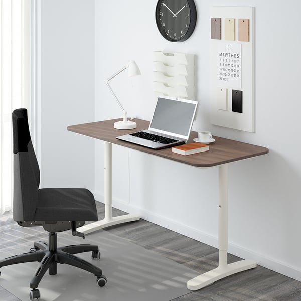 BEKANT Estructura para mesa, blanco, 140x60 cm
