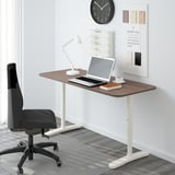 BEKANT Estructura para mesa, blanco, 140x60 cm