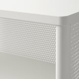 BEKANT Mueble de almacenaje con ruedas, rejilla blanco, 61x101 cm