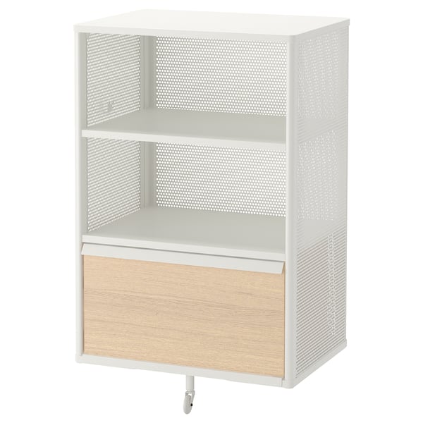 BEKANT Mueble de almacenaje, rejilla/blanco, 61x101 cm