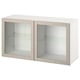 BESTÅ Gabinete, blanco/Sindvik beige, 120x42x64 cm