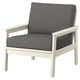 Opción: BONDHOLMEN Sitial de terraza, blanco/beige/Frösön/Duvholmen gris osc