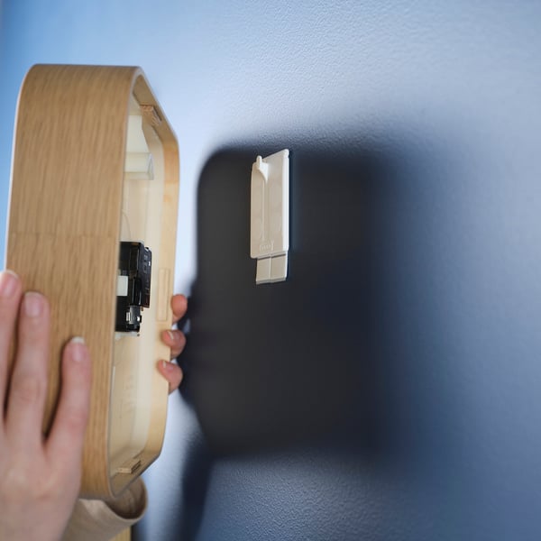 BONDIS Reloj de pared, naranjo, 38 cm