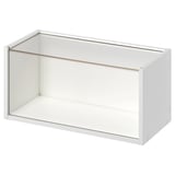 BRÄNNBOLL Vitrina de pared, blanco, 50x25x25 cm