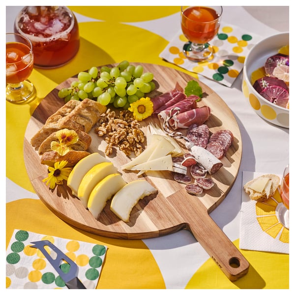 BRÖGGAN Tabla para picar, acacia, 40 cm