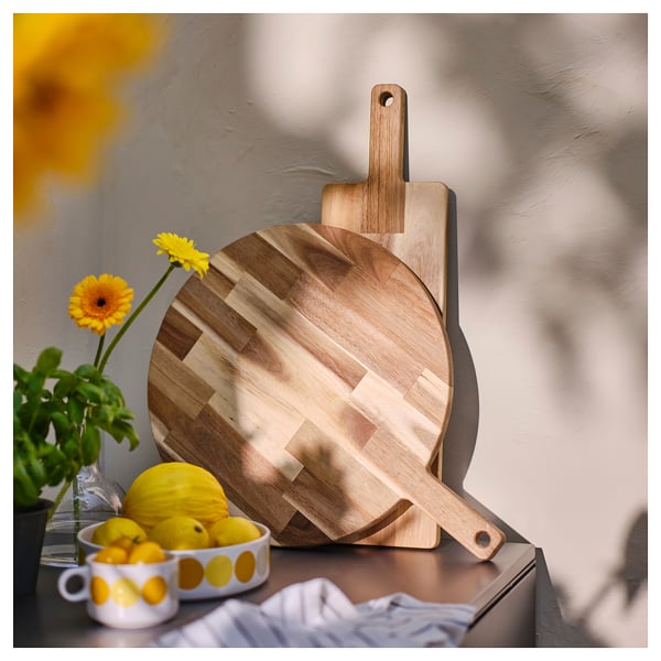 BRÖGGAN Tabla para picar, acacia, 40 cm