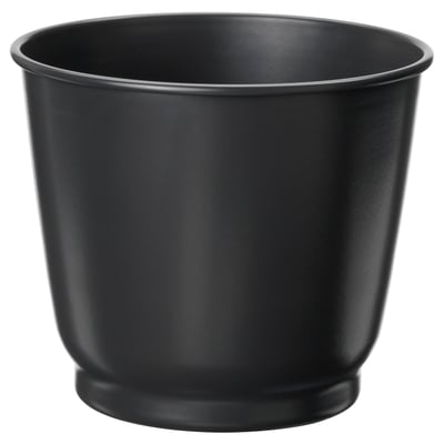 BROKTRAST Macetero, interior/exterior/Gris oscuro, 9 cm
