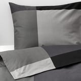 BRUNKRISSLA Funda plumón con 2 fundas almohada, negro, 240x220/50x60 cm