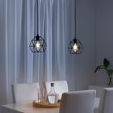 BRUNSTA Pantalla para lámpara de techo, negro, 20 cm