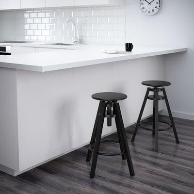 DALFRED Piso bar, negro, 63-74 cm