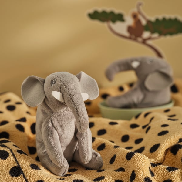 DJUNGELSKOG Peluche, mini/elefante, 12 cm