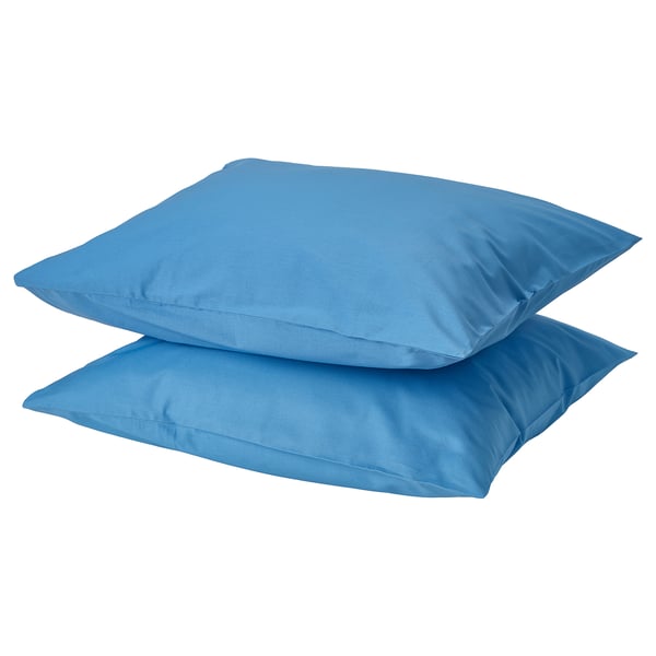 DVALA Funda de almohada, azul, 50x60 cm
