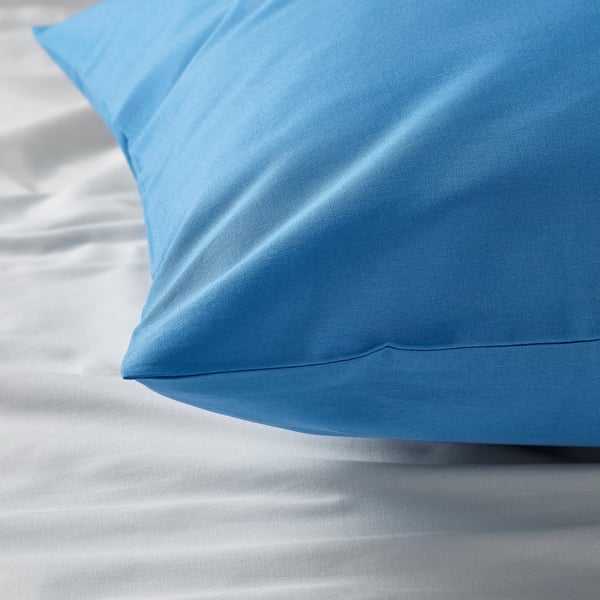 DVALA Funda de almohada, azul, 50x60 cm