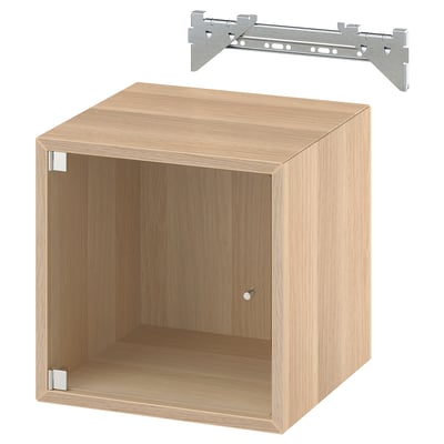 EKET Combinación mueble de almacenaje, efecto roble tinte blanco, 35x35x35 cm