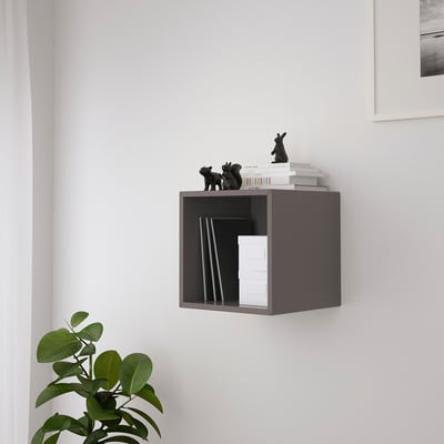 EKET Combinación mueble de almacenaje, gris osc, 35x35x35 cm