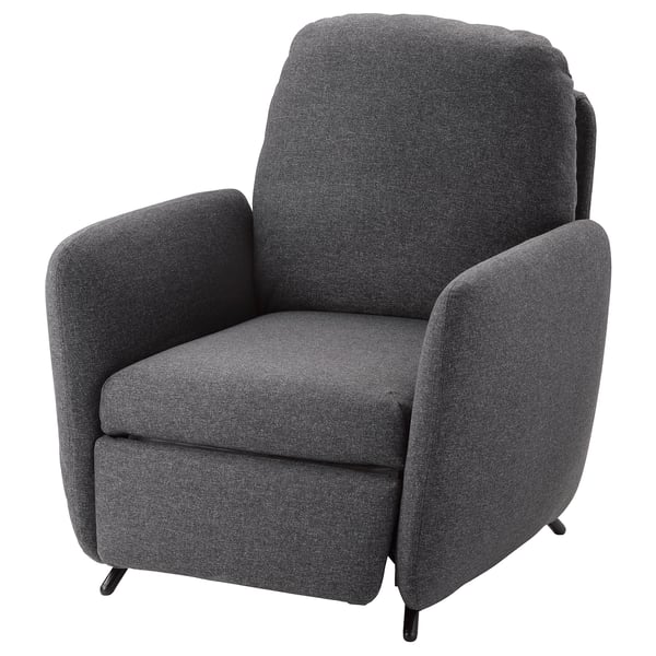 EKOLSUND Sillón reclinable, Gunnared Gris oscuro
