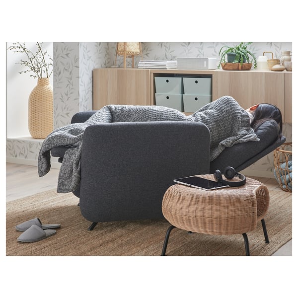 EKOLSUND Sillón reclinable, Gunnared Gris oscuro