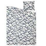 EKPURPURMAL Funda plumón con funda almohada, blanco azul/nube, 150x200/50x60 cm