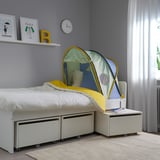 ELDFLUGA Carpa para cama, azul/verde, 70/80/90
