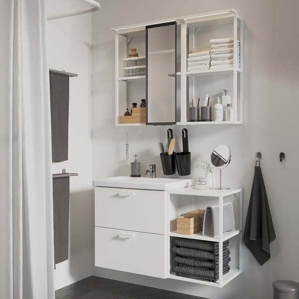 ENHET Baño, blanco, 102x43x65 cm