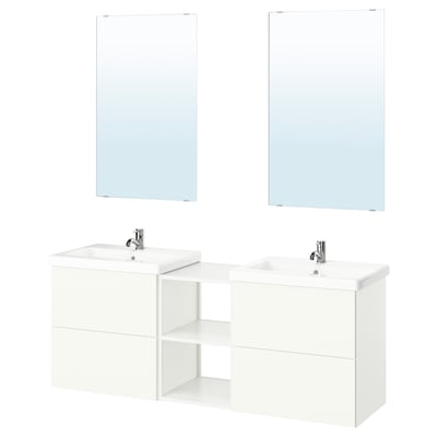 ENHET Baño, blanco, 164x43x65 cm