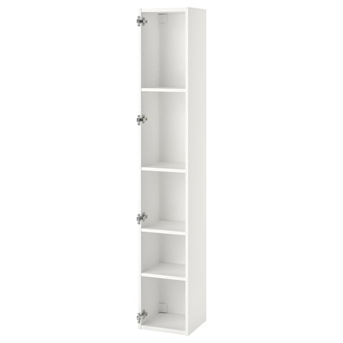 ENHET Mueble alto, 4 repisas, blanco, 30x30x180 cm