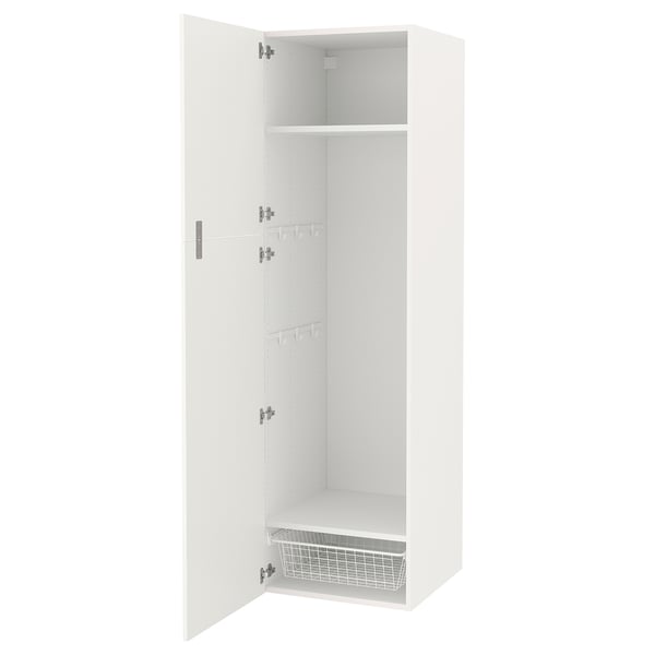 ENHET Mueble de almacenamiento, blanco, 60x62x210 cm