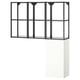 ENHET Mueble de almacenamiento, gris oscuro/blanco, 120x32x150 cm