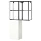 ENHET Mueble de almacenamiento, gris oscuro/blanco, 80x32x150 cm